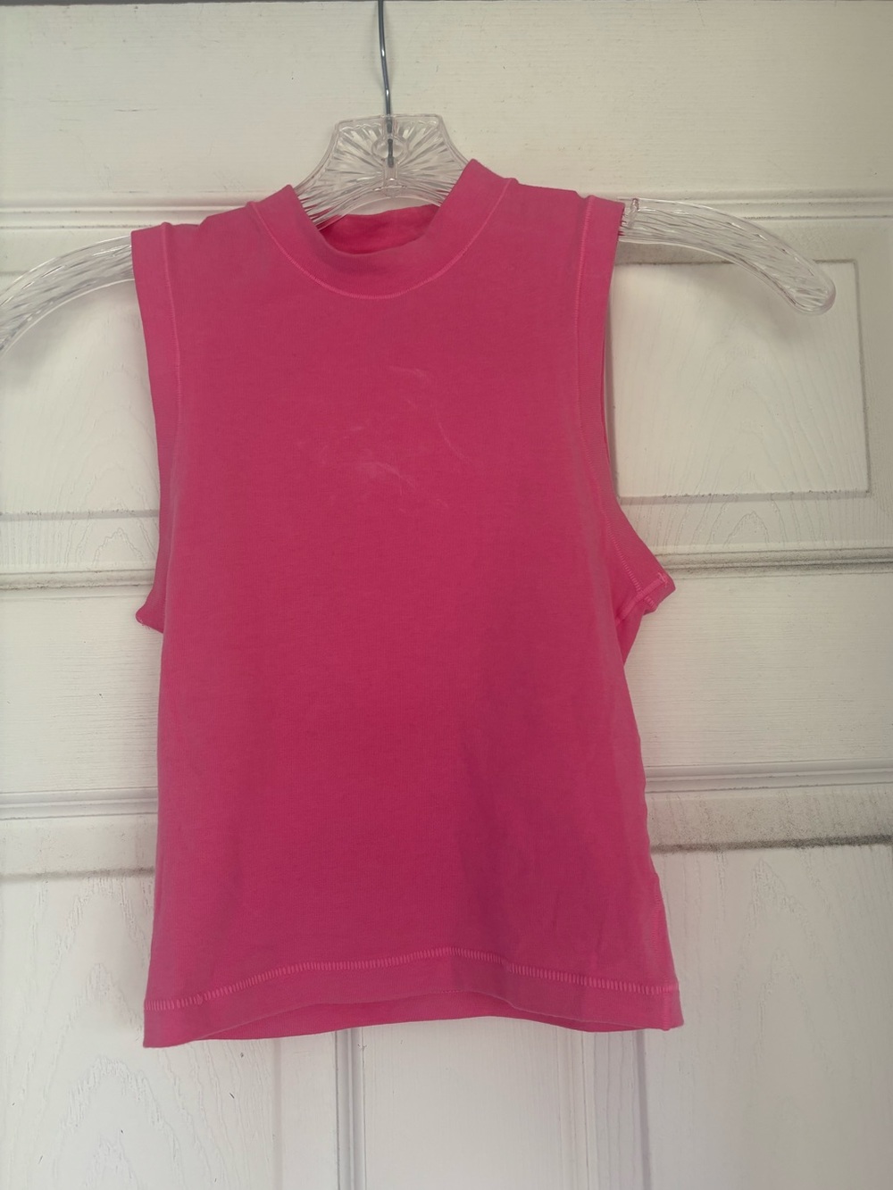 Skims Sleeveless Hot Pink Tank Top
